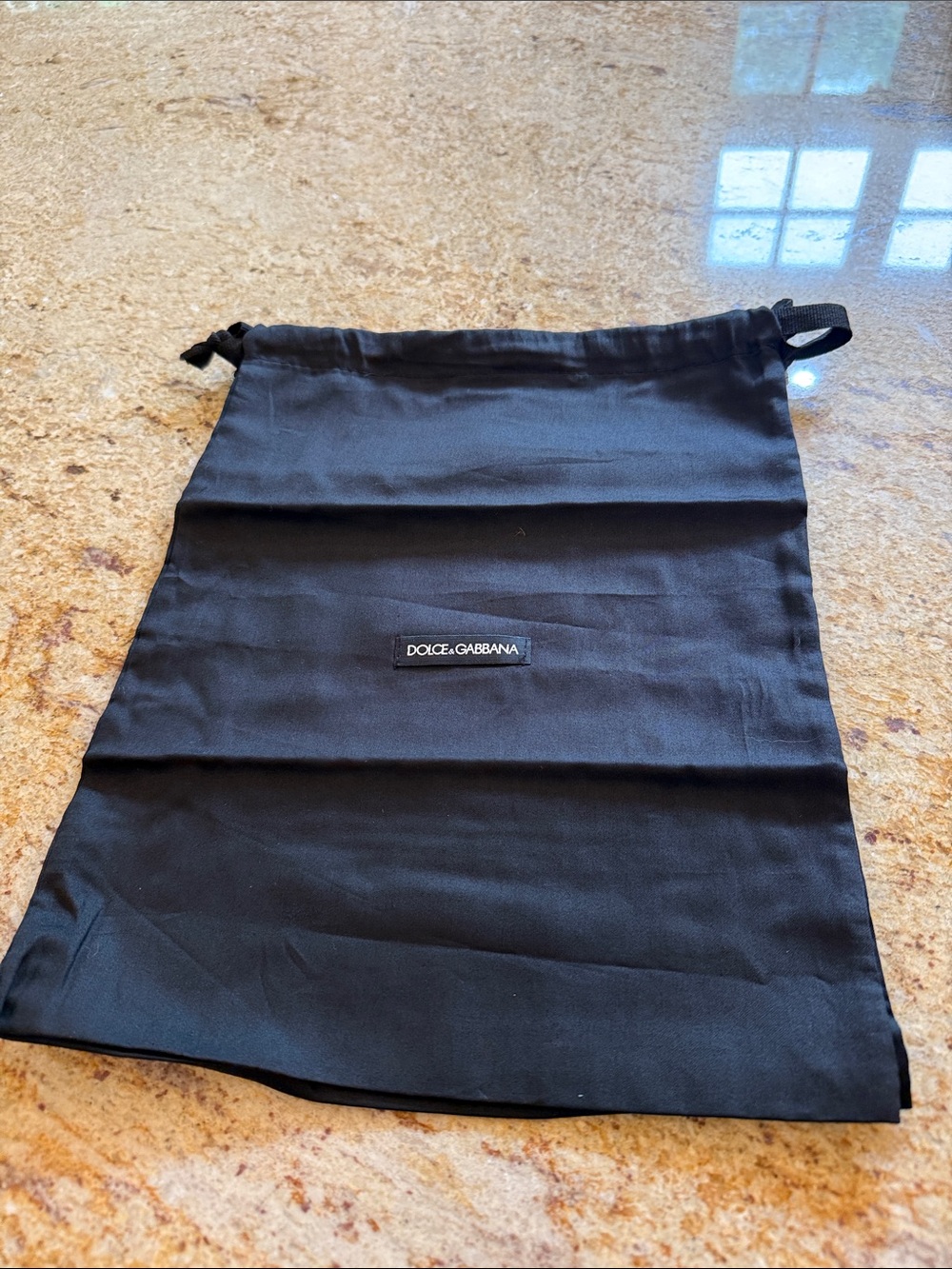 DOLCE & GABBANA BLACK DRAWSTRING DUST BAGS NO SHOES